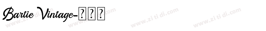 Bartie Vintage字体转换